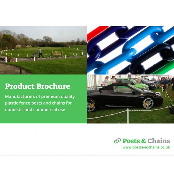 product brochure for post and chain fencing